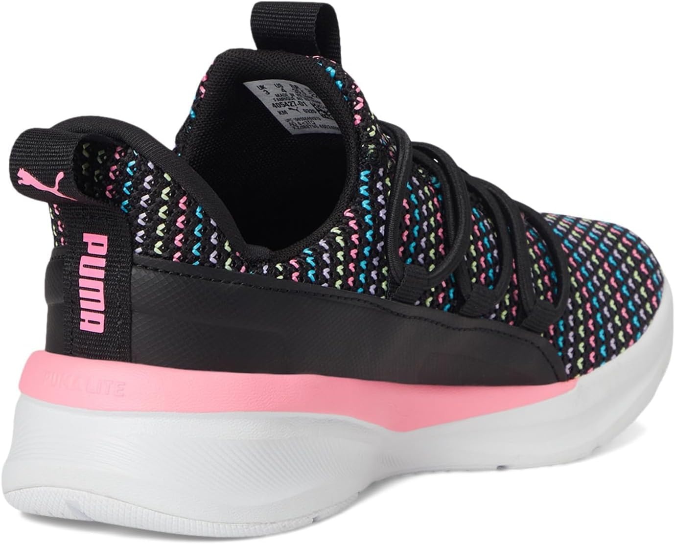 image:imagePuma UnisexChild Softride One4all Slipon Shoes Big KidBlackfast Pink Ah25