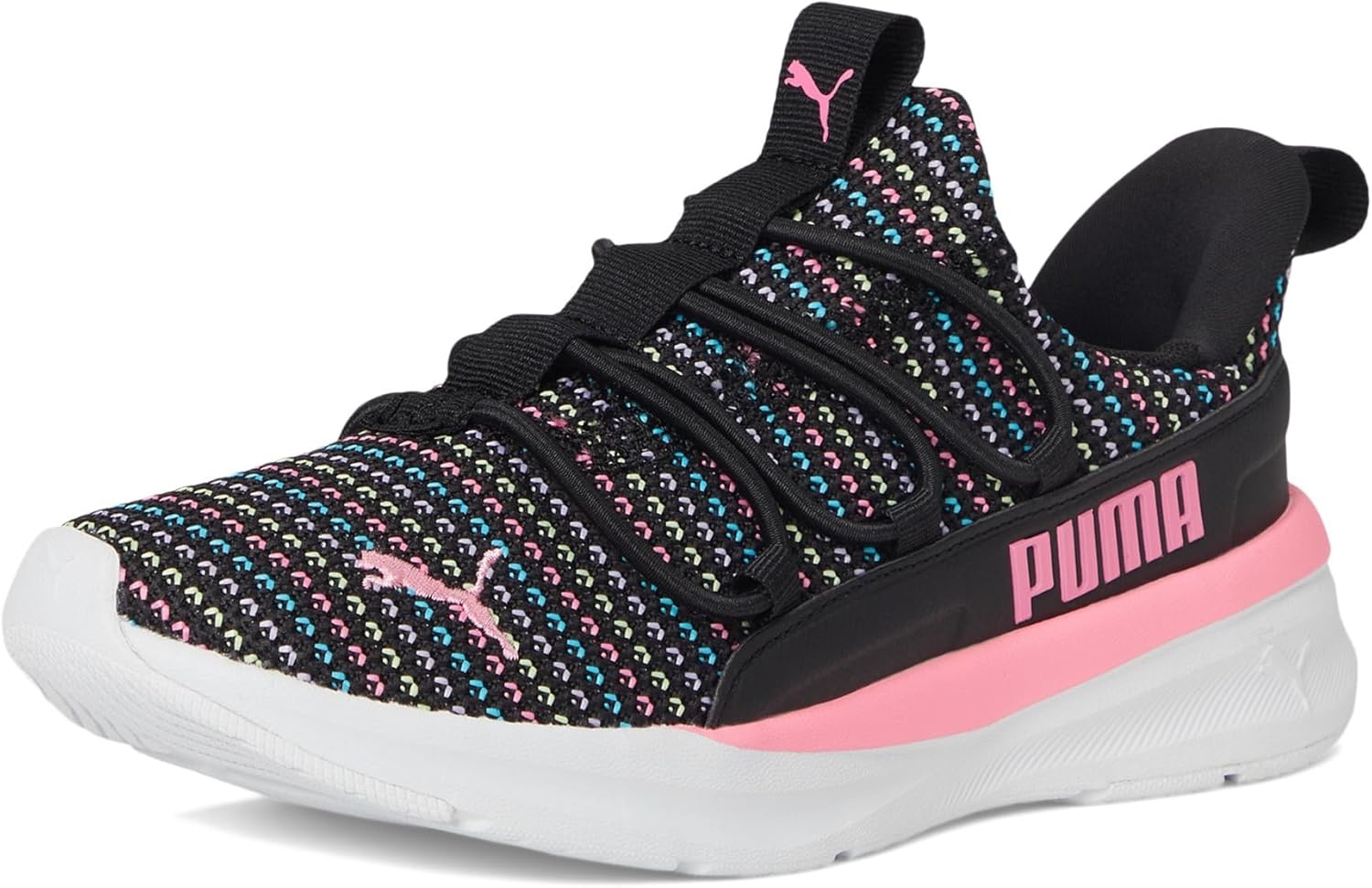 image:imagePuma UnisexChild Softride One4all Slipon Shoes Big KidBlackfast Pink Ah25