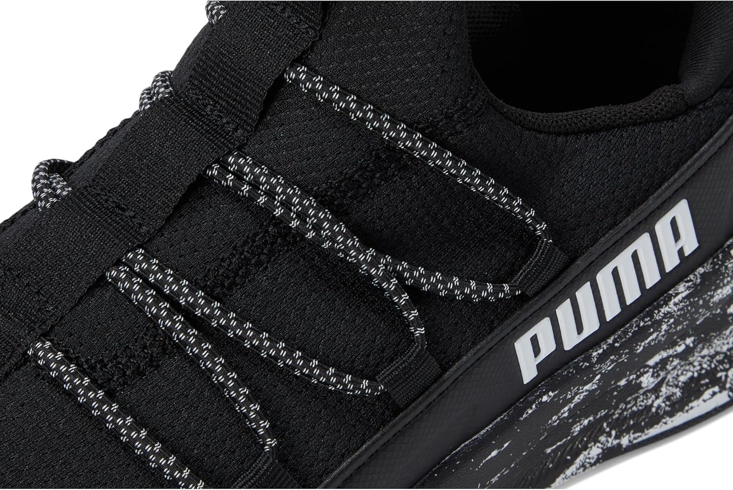 image:imagePuma UnisexChild Softride One4all Slipon Shoes Big KidBlackwhite Ah25