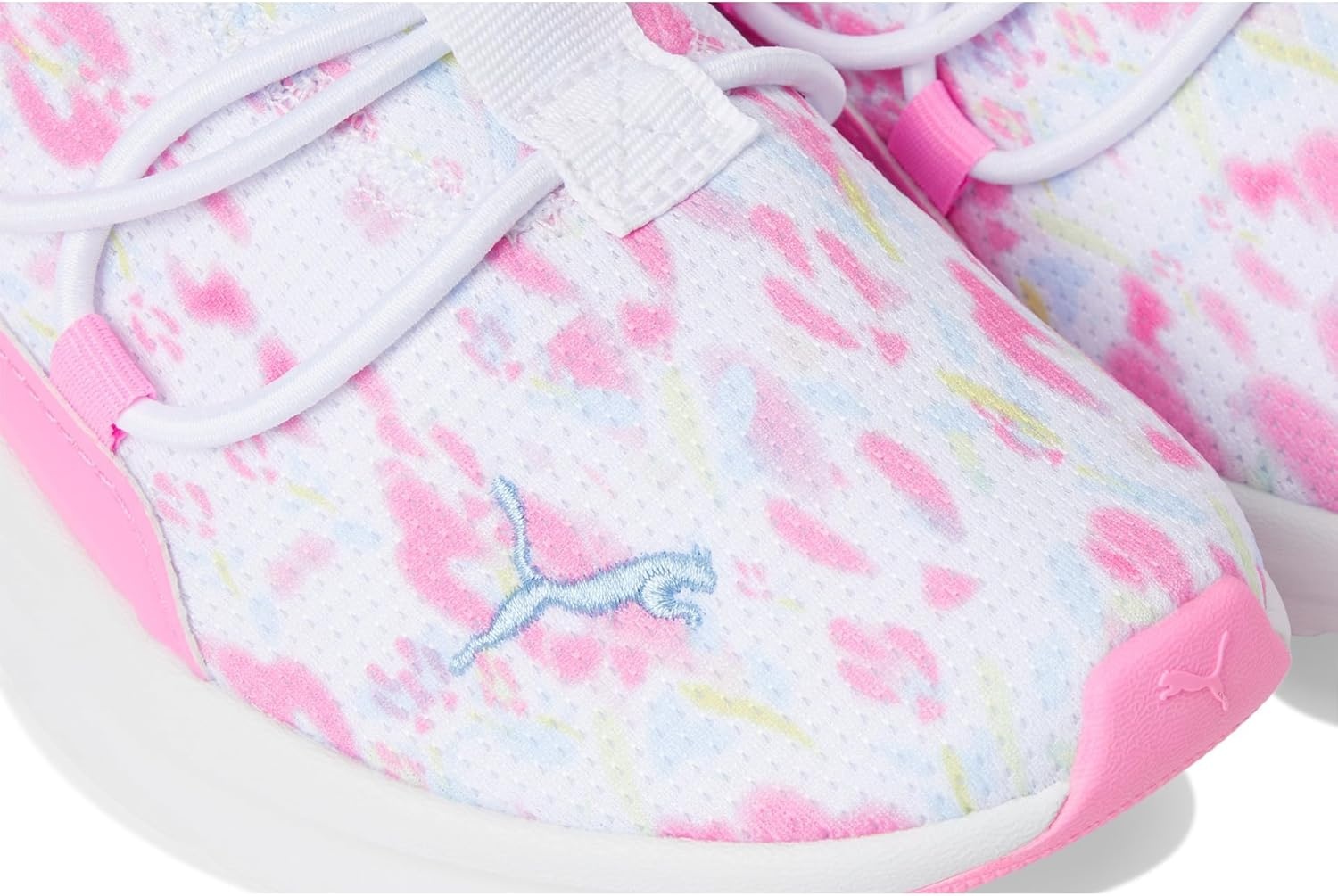image:imagePuma UnisexChild Softride One4all Slipon Shoes Big KidWhitepink Pixel Ss25