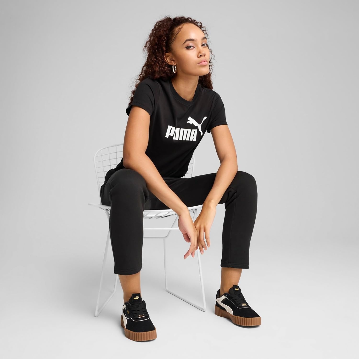 image:imagePuma Womens Essentials All Over Print TeeTShirtBlack Ah25