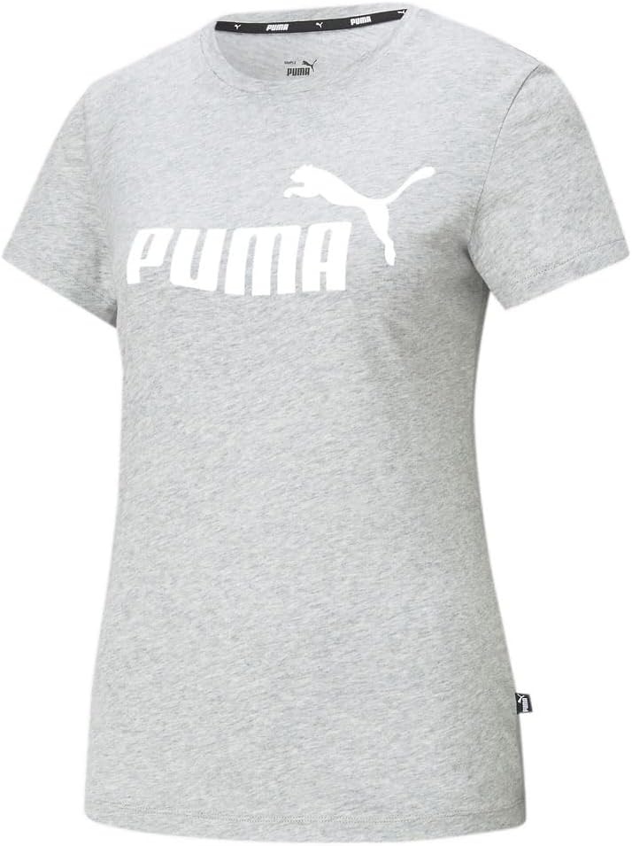 image:imagePuma Womens Essentials All Over Print TeeTShirtLight Gray Heather Ah23
