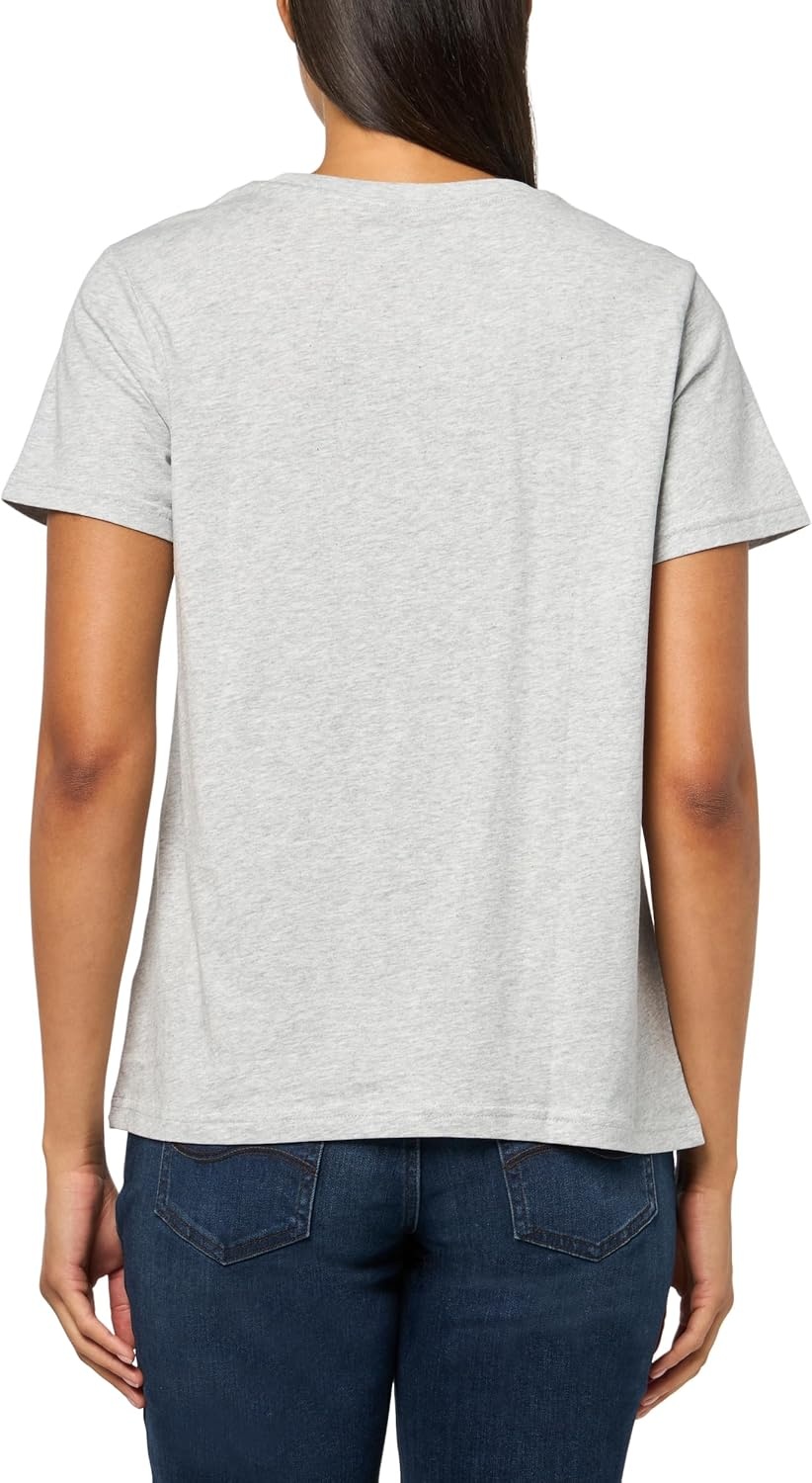image:imagePuma Womens Essentials All Over Print TeeTShirtLight Gray Heather Ss25