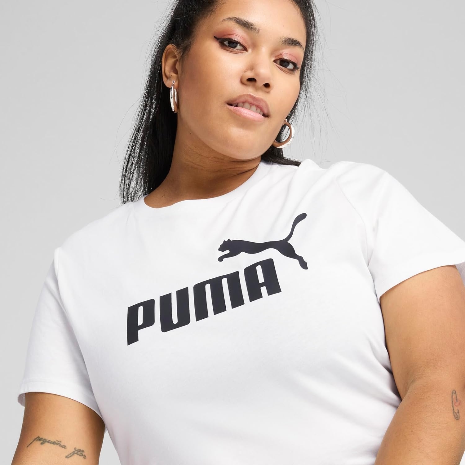 image:imagePuma Womens Essentials All Over Print TeeTShirtWhite Ah25