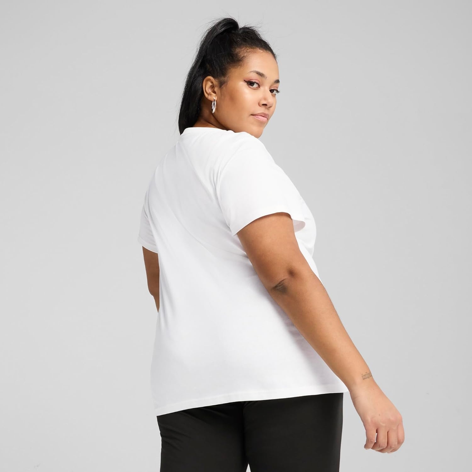 image:imagePuma Womens Essentials All Over Print TeeTShirtWhite Ah25