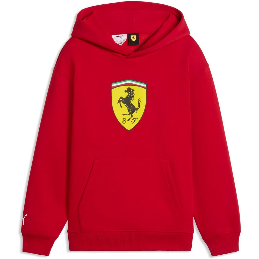 image:imagePUMA Kids Boys Scuderia Ferrari Shield Hoodie Casual Outerwear Casual BlackRed
