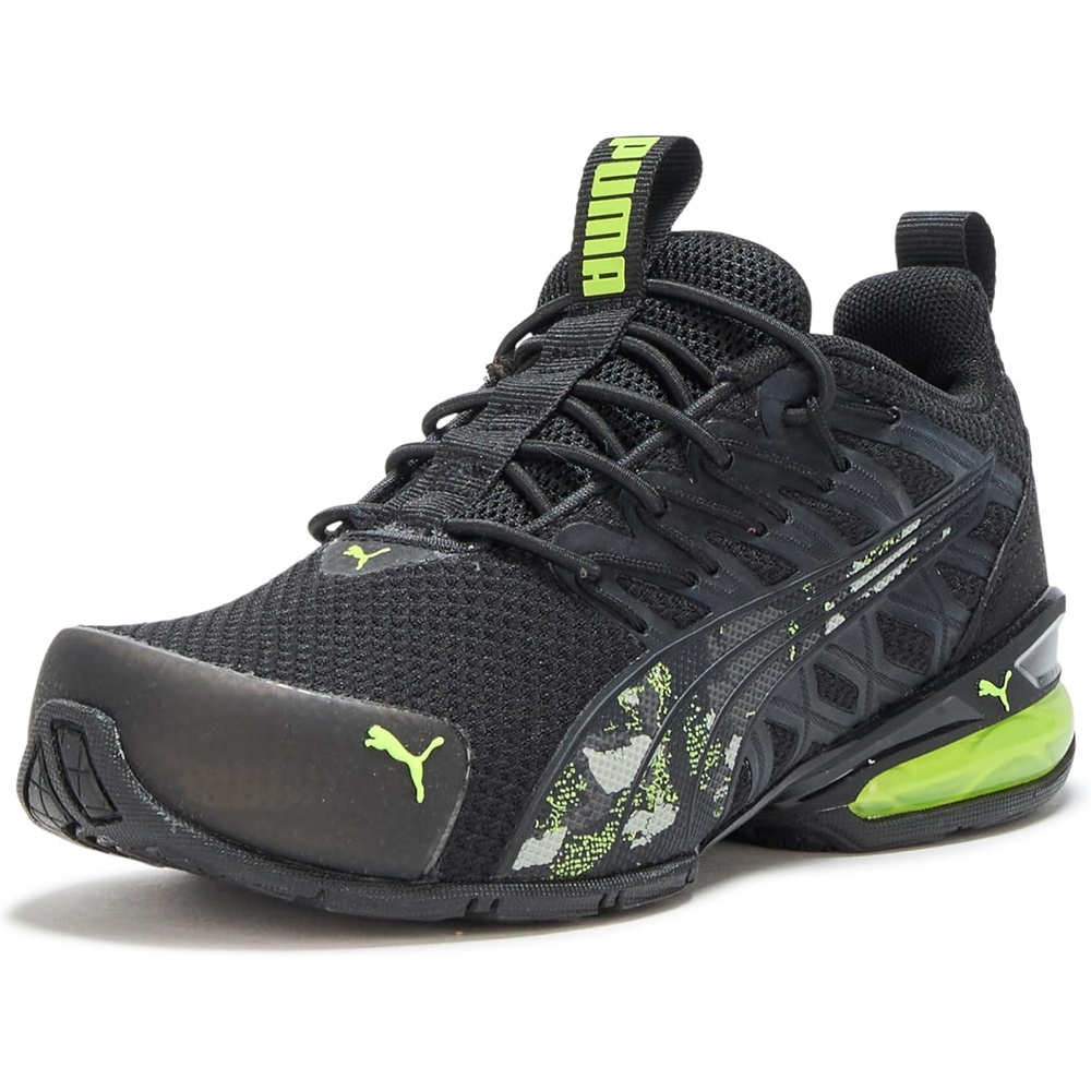 image:imagePUMA Kids Boys Voltaic Evo Vertical Fade Running Sneakers Shoes Black WhiteBlacklime Squeeze Ss25