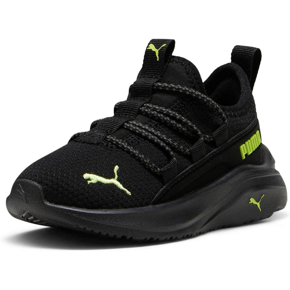 image:imagePUMA Kids Girls One4all Slip On Sneakers Shoes Casual PinkPuma Blacklime Powcool Dark Gray