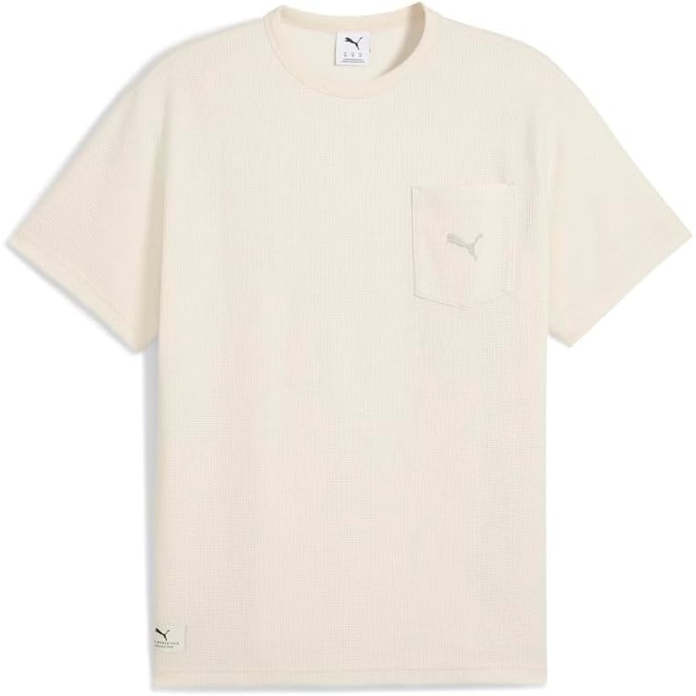 image:imagePUMA Mens Class Relaxed Pinnacle Crew Neck Short Sleeve Casual Tops Casual WhiteAlpine Snow Ah25