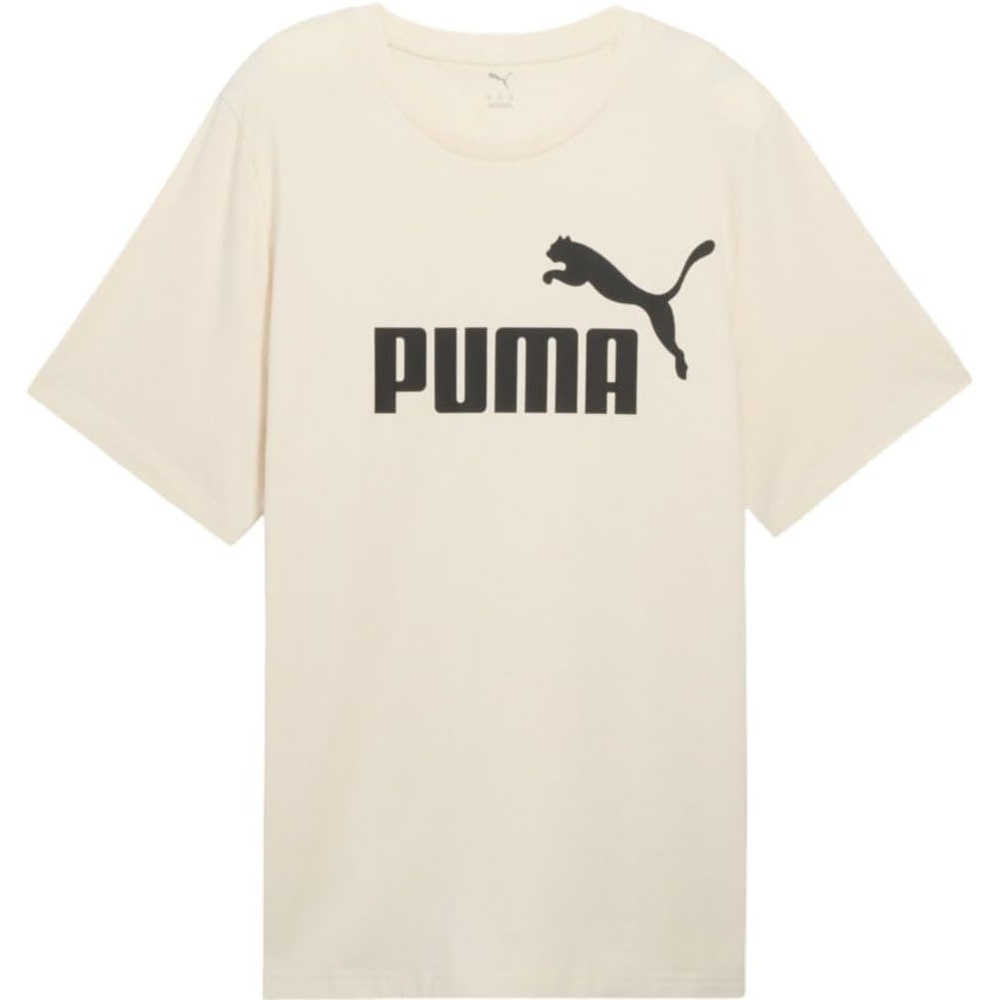 image:imagePUMA Mens Essentials Logo Crew Neck Short Sleeve Casual Tops CasualAlpine Snow Ss25