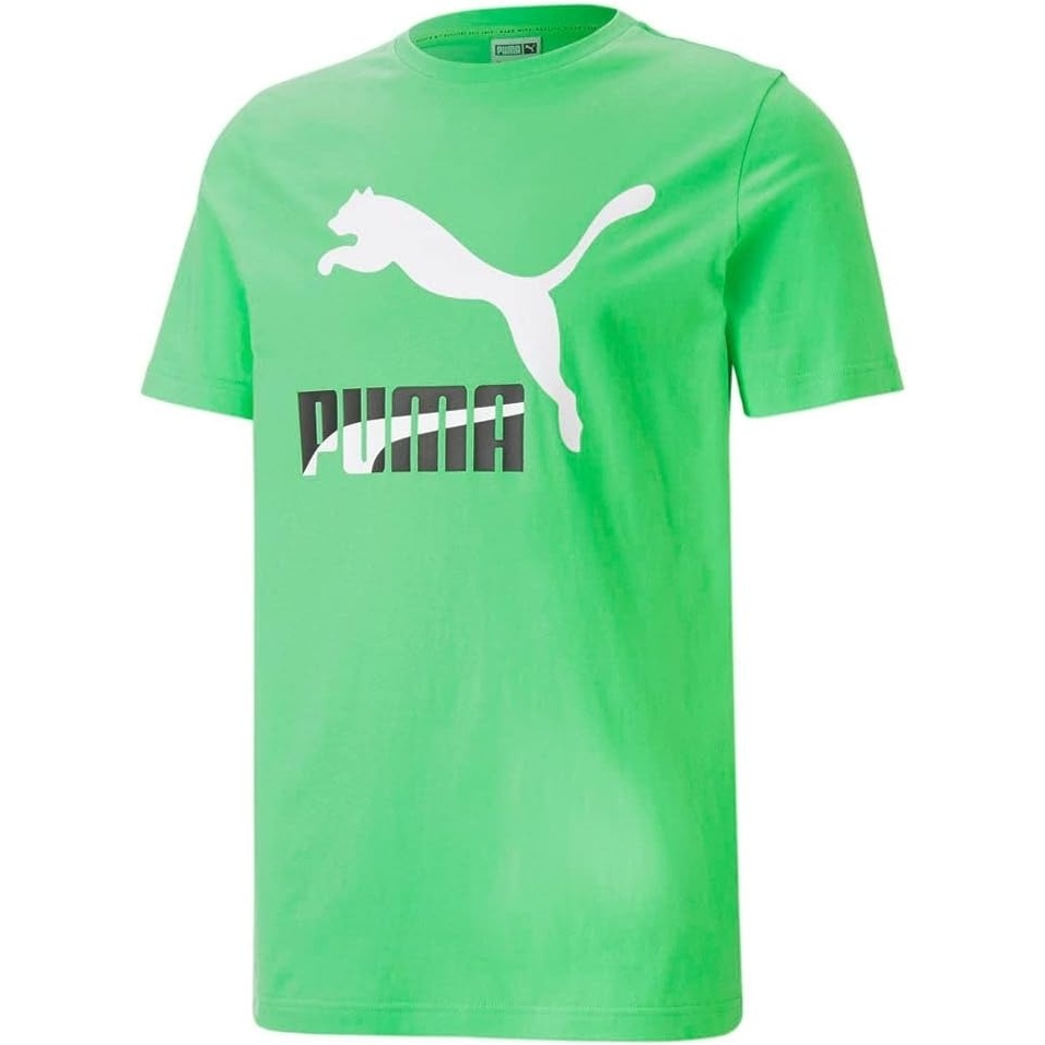image:imagePUMA Mens Essentials Logo Crew Neck Short Sleeve Casual Tops CasualSummer Green