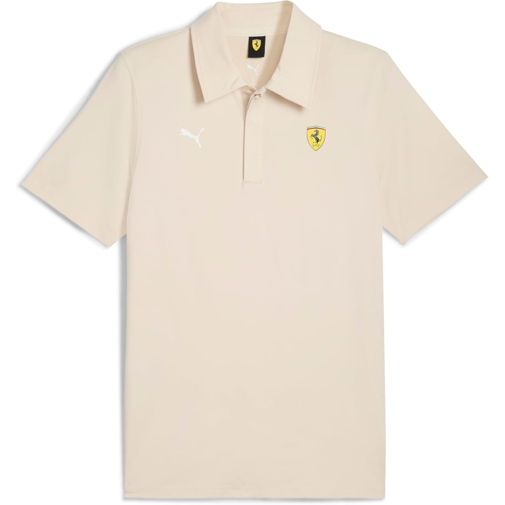 image:imagePUMA Mens Standard Scuderia Ferrari Formula 1 Cloudspun Polo Alpine Snow AH25
