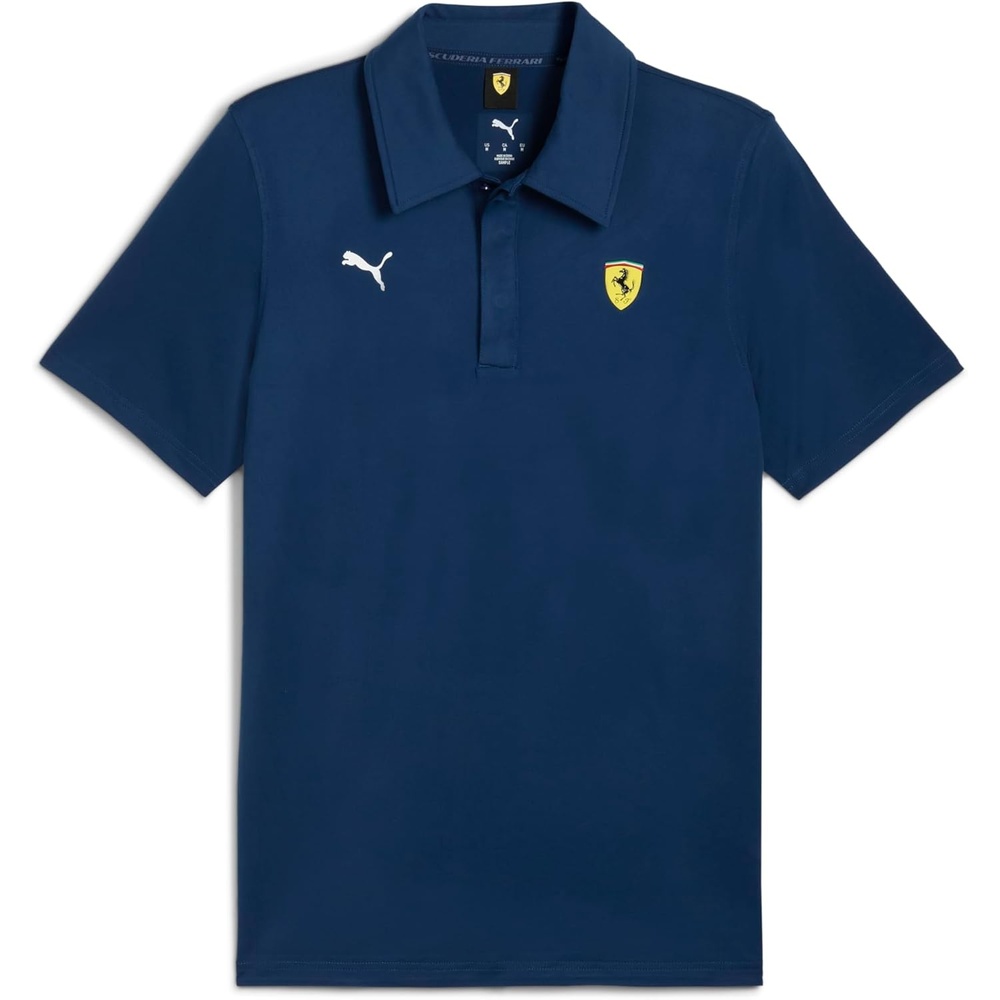 image:imagePUMA Mens Standard Scuderia Ferrari Formula 1 Cloudspun Polo Persian Blue AH25
