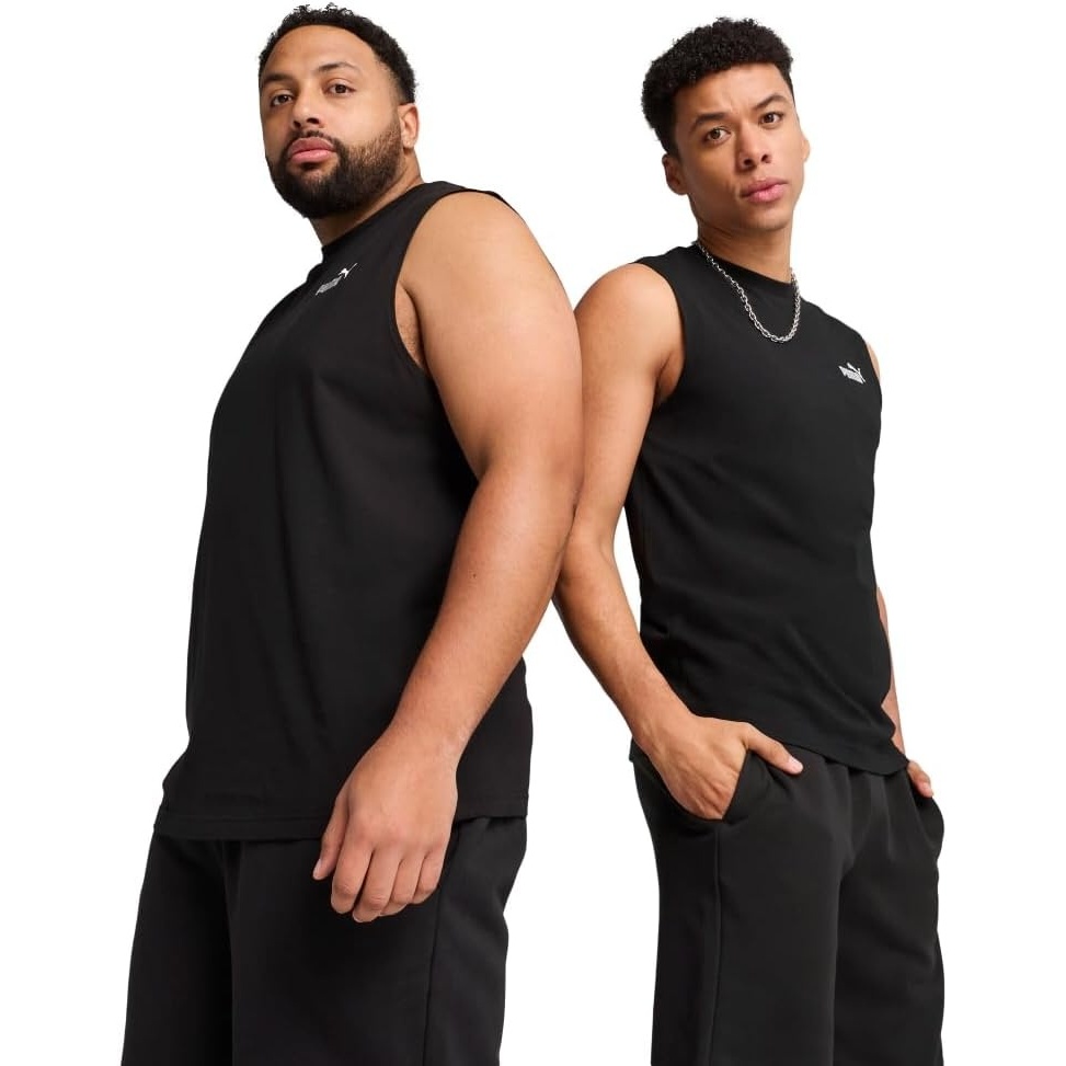 image:imagePUMA Womens Essentials No1 Logo Crew Neck Tank Casual Tops Casual BluePuma Black Ss25