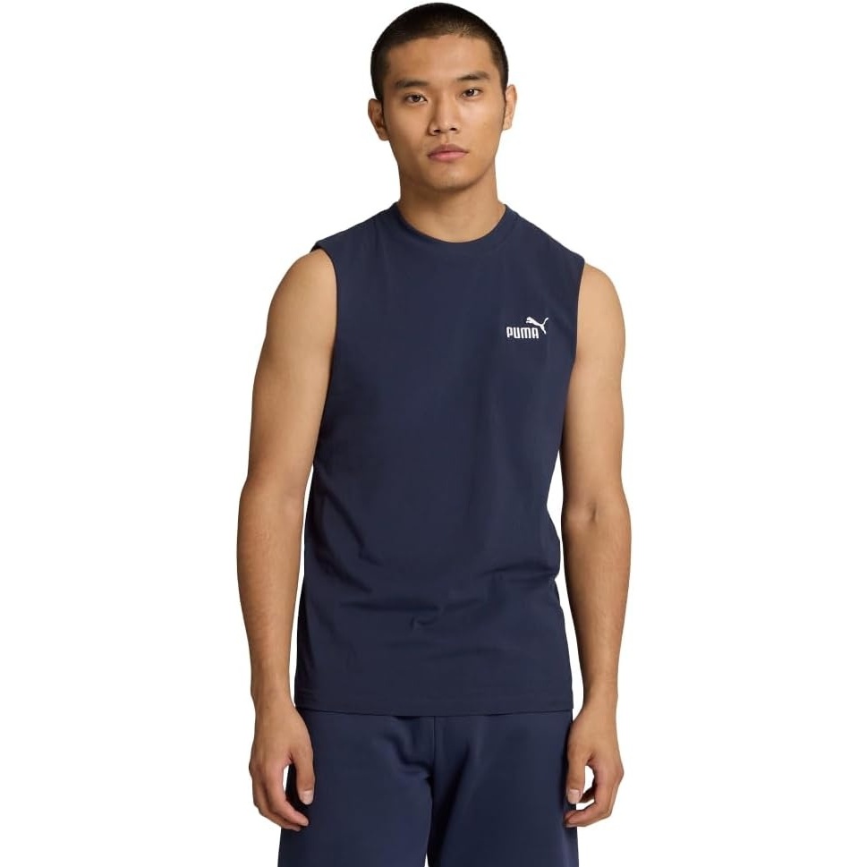 image:imagePUMA Womens Essentials No1 Logo Crew Neck Tank Casual Tops Casual  BluePuma Navy Ss25