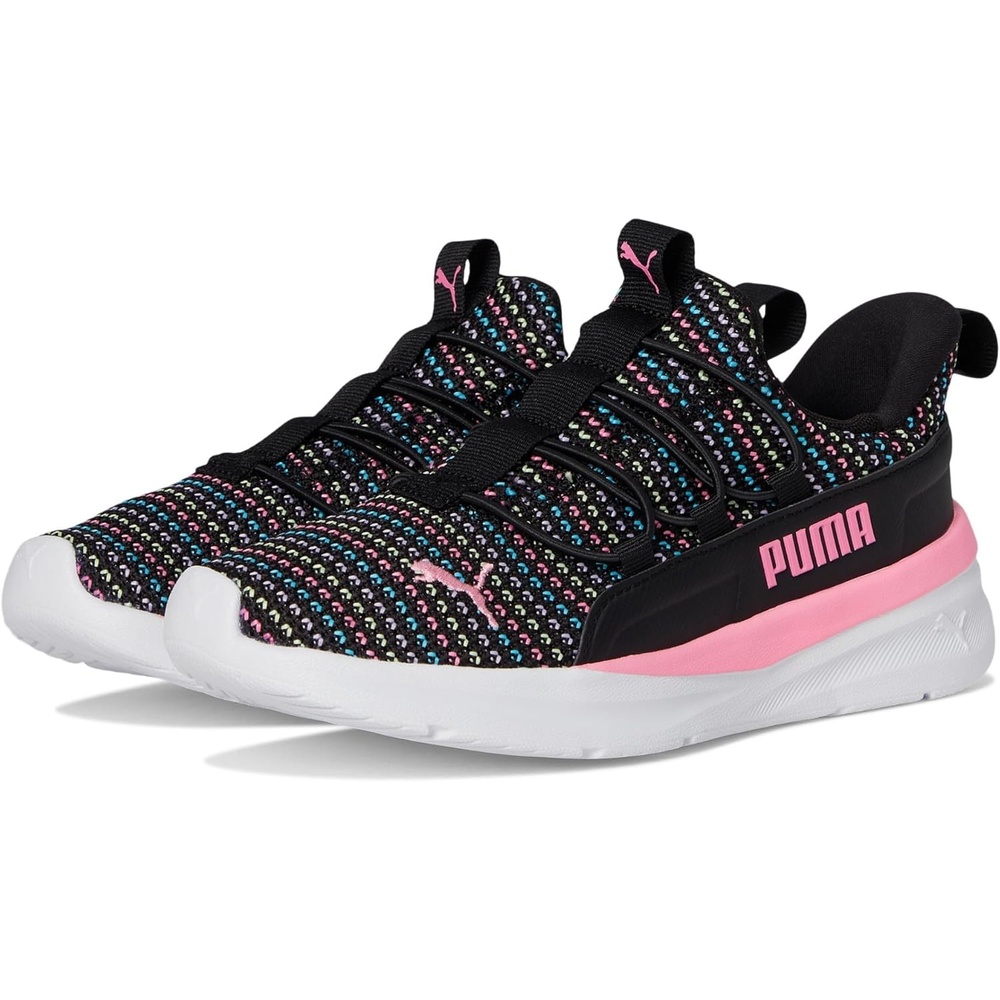 image:imagePuma UnisexChild One4all Slip onBlackFast Pink 1