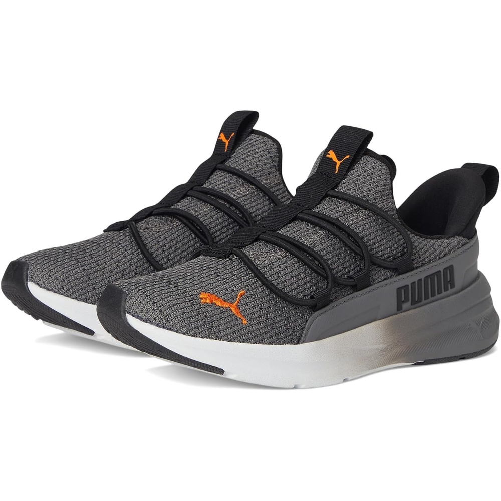 image:imagePuma UnisexChild Softride One4all Slipon Shoes Big KidBlackCool Dark Gray