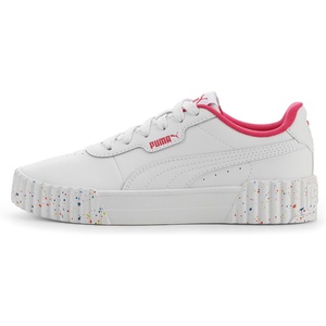 PUMA Carina Shoes Sneaker, White-Pink AH25, 6 US Unisex Big Kid