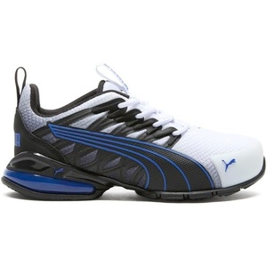 PUMA Kids Boys Voltaic Evo Vertical Fade Running Sneakers Shoes – Black, White(Black-white-vivid Blue Ss25)