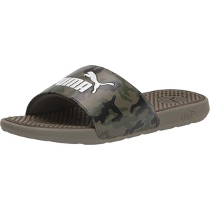 PUMA Kids Girls Cool Cat Irresistible Slide Casual Sandals Casual(Olive)
