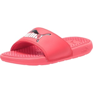 PUMA Kids Girls Cool Cat Irresistible Slide Casual Sandals Casual(Repeat/Surf the Web/White)