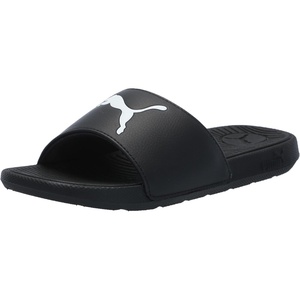 PUMA Kids Girls Cool Cat Irresistible Slide Casual Sandals Casual(Sport Black/White)