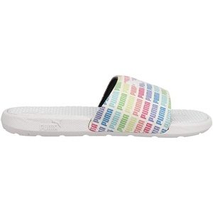 PUMA Kids Girls Cool Cat Irresistible Slide Casual Sandals Casual(White)