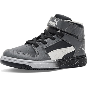 PUMA Toddler Boys Rebound Layup Lo Lace Up Sneakers Shoes Casual – Blue, White(Cool Dark Gray-cool Light Gray-puma Black-puma White)