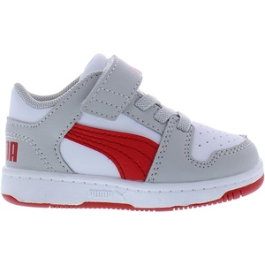 PUMA Toddler Boys Rebound Layup Lo Lace Up Sneakers Shoes Casual – Blue, White(White/Red/Cool Light Gray)