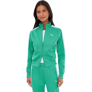 PUMA Womens T7 Always On Short Athletic Outerwear Casual – Black(Vibrant Green)
