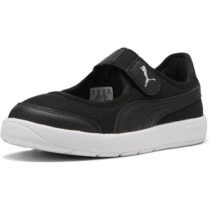 Puma Kids’ Courtflex Hook and Loop Shoes(Black-black Ah25)