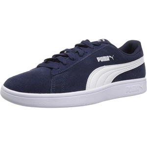 Puma Unisex-Child Smash Shoes(Peacoat/White)
