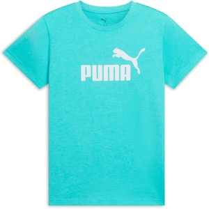 Puma Womens Essentials All Over Print TeeT-Shirt(Aquatic Heather – Logo Ss25)