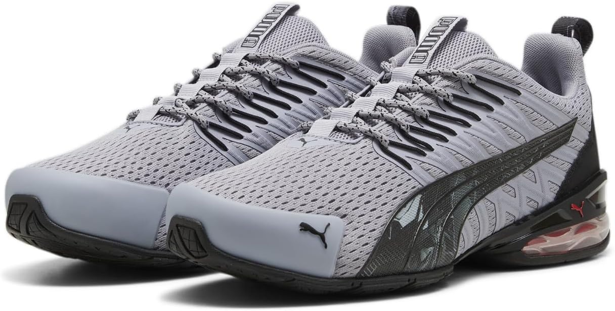 image:imagePUMA Mens Voltaic Evo Cross TrainersGray Fogpuma Blackfor All Time Red