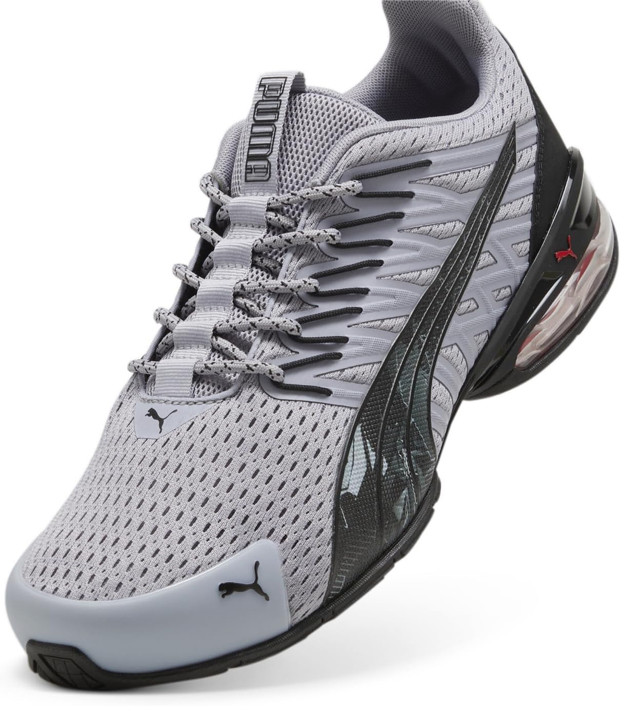 image:imagePUMA Mens Voltaic Evo Cross TrainersGray Fogpuma Blackfor All Time Red