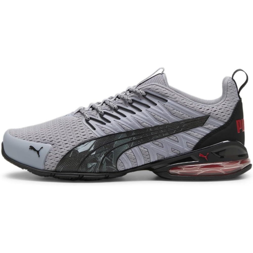 image:imagePUMA Mens Voltaic Evo Cross TrainersGray Fogpuma Blackfor All Time Red