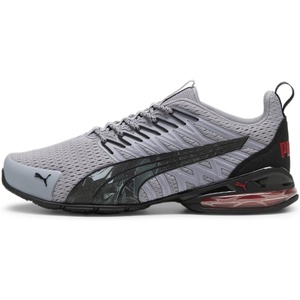 PUMA Men’s Voltaic Evo Cross Trainers(Gray Fog-puma Black-for All Time Red)